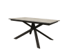 Tavolo legno,color grigio cemento base antracite,allungabile 120x80