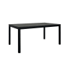 Tavolo legno, finitura acciaio e metallo antracite, allungabile 110x70