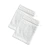 Lot de 2 gants de toilette 15x21 blanc cassé en coton 470 g/m²