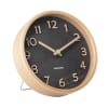 Horloge à poser pure h18cm bois noir