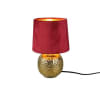 Lampe design en céramique rouge