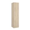 Armoire polyvalente 1 porte effet bois beige 40x52 cm