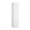 Armoire polyvalente 1 porte effet bois blanc 40x52 cm