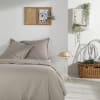 Parure de lit coton uni 260x240 cm