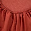 Drap housse pour lit articulé en percale de coton rouge 160 x 200 cm