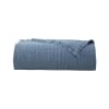 Couvre lit en coton bleu 260 x 240 cm
