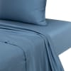 Drap Plat BLANC AVENUE 270x300 Cm – Satin Coton Peigné 80 Fils/cm², Couleur Rose Bois