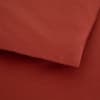 Housse de couette en percale de coton rouge 240 x 220 cm