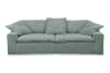 XL Sofa mit abziehbarem Bezug aus Cord, petrol