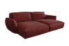 Big Sofa aus Lederimitat, bordeaux