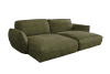 Big Sofa aus Lederimitat, olivgrün