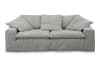 Sofa mit abziehbarem Bezug aus Cord, dunkelgrau