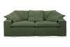 Sofa mit abziehbarem Bezug aus Cord, moosgrün