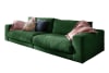 3-Sitzer Sofa aus Cord, smaragdgrün