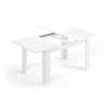 Table extensible effet bois blanc 140/190x90