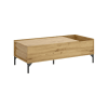 Tavolino da salotto effetto legno rovere nodi 99x60h41 cm