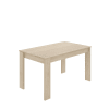 Table fixe effet bois de chêne 139x81