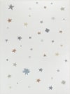 Maschinenwaschbarer Kinderteppich Sterne Mehrfarbig/Beige 160x213