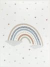 Maschinenwaschbarer Kinderteppich Rainbow Mehrfarbig/Orange 160x213