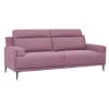 3-Sitzer Sofa Stoffbezug Rosa