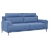 3-Sitzer Sofa Stoffbezug Blau