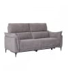 3-Sitzer Sofa mit Relaxfunktion Stoffbezug Braun