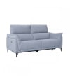 3-Sitzer Sofa mit Relaxfunktion Stoffbezug Grau