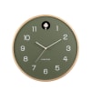 Horloge murale ronde D31,5cm vert