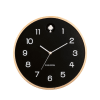 Horloge murale ronde D31,5cm noir
