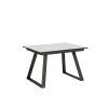 Tavolo in legno, Allungabile fino a 180 cm, Bianco Frassino