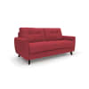 Divano letto in tessuto 208 cm (mat. 160x197) rosso