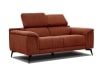 2-Sitzer Sofa aus Stoff, rost