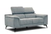 2-Sitzer Sofa aus Stoff, hellblau