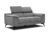 2-Sitzer Sofa aus Stoff, grau