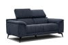 2-Sitzer Sofa aus Stoff, dunkelblau