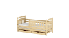 Kinderbett aus Pinienholz, 90x200