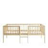 Cadre de lit pour enfant avec échelle en bois 90x190cm naturel