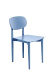 Chaise en bois de hêtre massif bleu Cornish