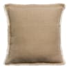 Coussin uni en lin galet 45 x 45