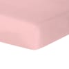 Drap housse satin de coton rose 180x200x40