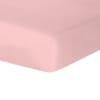Lenzuolo con angoli raso di cotone 160x200x30 rosa