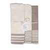 Torchons (x3) coton 45x70 taupe