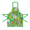 Delantal verde poliéster 85 x 69 x 1 cm