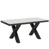 Tavolo da pranzo in legno, Allungabile fino a 284 cm, Bianco Frassino