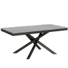 Tavolo in legno da pranzo, Allungabile fino a 440 cm, Cemento
