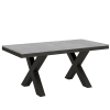 Tavolo da pranzo in legno, Allungabile fino a 420 cm, Cemento