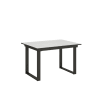 Tavolo da pranzo allungabile in legno bianco 90x120/180 cm