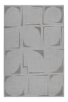 Tapis ras gris chiné avec motif gris 80x150