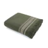 Futa toalla algodón 100x180 verde caqui / beige grisaceo