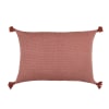 Housse de coussin coton tomette 50x30